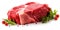 An Image Of Raw Beef Meat Provided As A Cutout On A Background
