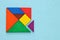 image of retro tangram puzzle