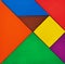 image of retro tangram puzzle