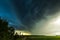 Image of severe wall cloud of aproaching storm