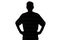 Image of silhouette adult man