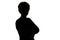 Image of silhouette adult woman