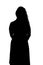 Image of silhouette curvy woman