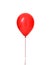 Image of single big red latex balloon for birthday party