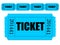 Image of single ticket and strip of tickets