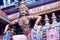 Image of statues on Hindu temple gopura tower. HinduTemple,che