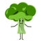Image sticker of a green broccoli who smiles