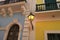 image of streetlamp lantern on building. streetlamp lantern on wall. streetlamp lantern on house.