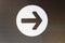 Image style is a White Arrow Down icon symbol inside a circle