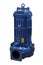 Image of a submersible pump. Equipment for the disposal of manure. Isolated image