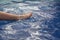 Image of swimming pool children foot