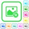 Image tools vivid colored flat icons