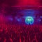 image of the a vast crowd of hands, illuminated by a dreamy and foggy light towards the front auditorium.