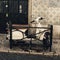 Image of vintage scooter on old romantic european cobblestone s