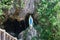 Image of the Virgin in her invocation of Our Lady of Lourdes in a cave on the pathway de las Tobas in the village of Higuera de la