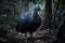 Image of a vulture guineafowl in the wild on nature background. Wildlife Animals. Birds. Illustration, generative AI