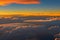 image of the watching from the plane the cloudy skyscape.