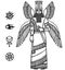 Image of a winged Assyrian deity. Character of Sumerian mythology.