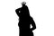 Image of woman\'s silhouette showing princess