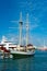 image of yacht at seaside harbour. yacht at seaside harbour. yacht at seaside harbour in summer