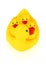 Image of yellow mother duck rubber and ducklings rubber