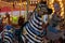 Image of Zebra on Vintage Merry Go Round