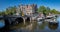 Images of the canals of the Dutch city of Amsterdam in the Netherlands