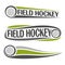Images on the field hockey theme