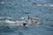 Images of swimmers from the Bosphorus