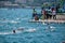 Images of swimmers from the Bosphorus Intercontinental