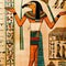 Imaginary ancient Egyptian papyrus of Horus