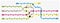 Imaginary colored subway map with stations