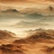 Imaginary desert with layered mesh and swirling vortexes (tiled)