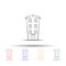 Imaginary house multi color icon. Simple thin line, outline vector of imaginary house icons for ui and ux, website or mobile