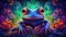 From Imagination to Dreamy, Spiritual Manifestation: A Colorful Frog