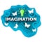 Imagination vector concept illustration in layered paper art style