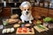 Imaginative Corgi dog chef. Generate Ai