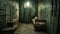 Imaginative Prison Scenes: Abandoned Room With Vintage Furniture