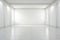 An imaginative scene showcasing an empty gallery room with pristine white walls, awaiting the presence of artwork that will soon