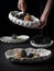 An imaginative selection of 3D printed dishes that transform a meal into a luxurious tasting experience.. AI generation