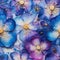 Imaginative Windflower Field with Vibrant Flowers AI Generated