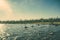 Imandra Lake and Tundra forest Northern Landscape moody scenery