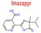 Imazapyr herbicide molecule. Skeletal formula.