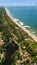 Imbassai Beach, Bahia. Aerial view