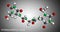 Imidazolidinyl urea, imidurea molecule. It is antimicrobial preservative used in cosmetics, formaldehyde releaser. Molecular model