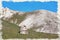 Imitation of a picture. Oil paint. Illustration. Crimea, a mountain White Rock