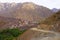 Imlil, town in Morocco in Africa, road leading to the village, Toubkal mountain trail