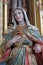 Immaculate heart of Mary, old art sculpture in Croatian church