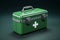 Immediate assistance, Green First Aid kit for urgent emergency treatment