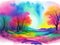 Immerse in Nature\\\'s Palette: Discover Colorful Landscape Sketches